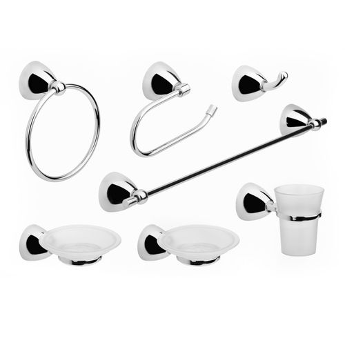 Set de Accesorios para Baño Estalgrif Neron 8 piezas Cromo