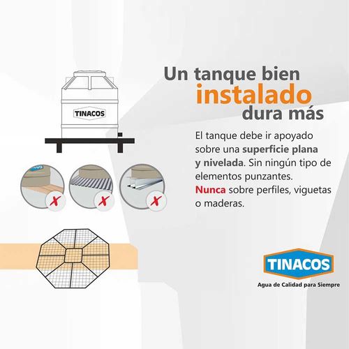 Tanque de Agua Tinaco Tricapa 2750 Litros