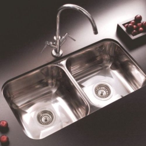 Pileta Doble de Acero 304 Johnson para Cocina C37/18