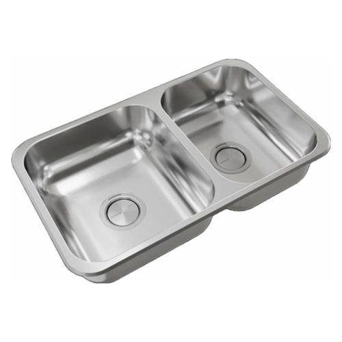 Pileta Doble de Acero 304 Johnson para Cocina R63/18