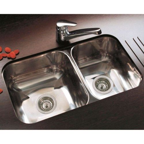 Pileta Doble de Acero 304 Johnson para Cocina R63/18