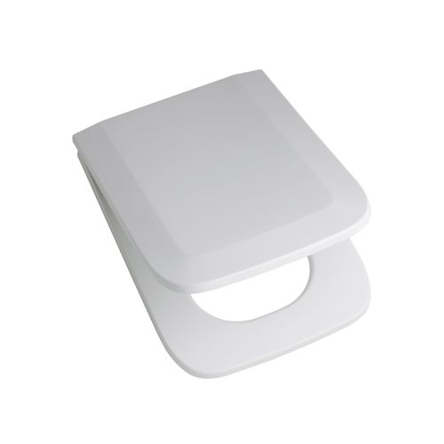 Tapa Asiento de Inodoro Ferrum Trento TEXUS Urea Blanco Herraje de Metal