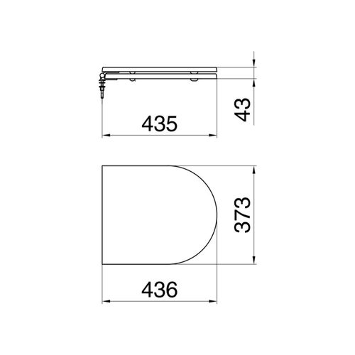 Asiento de Inodoro Ferrum Varese HDF Herraje Metálico Blanco TTXC