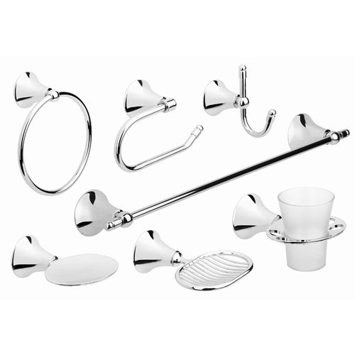 Set de Accesorios para Baño Estalgrif Eleven 8 piezas Cromo