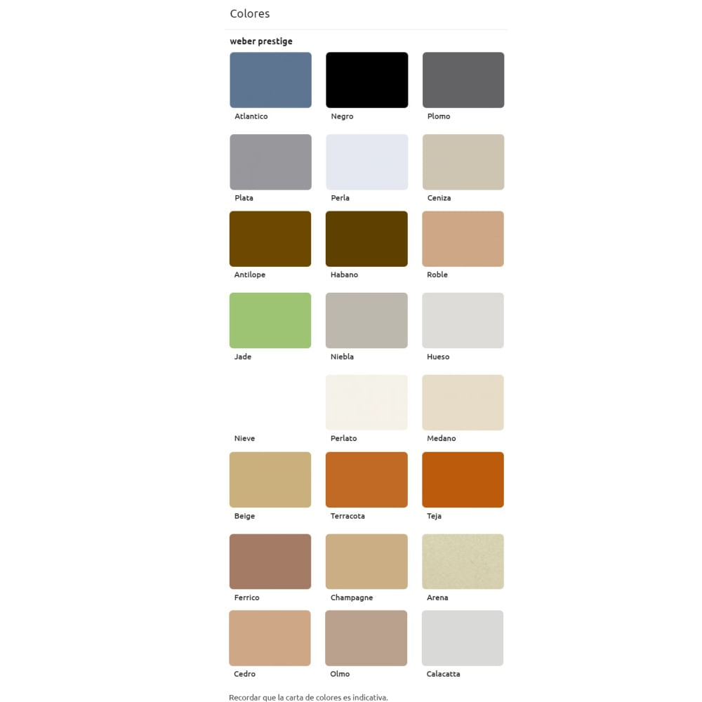 Pastina Color Weber Prestige Niebla x 2 Kg - Supermat