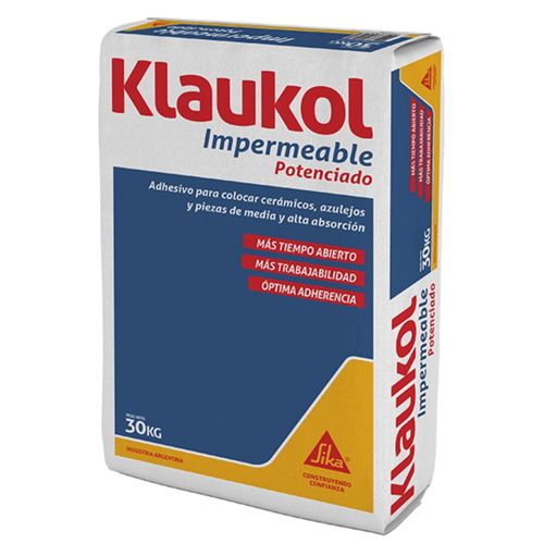 Adhesivo Klaukol Impermeable Potenciado 30 Kg