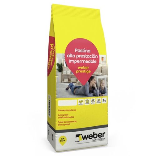 Pastina Color Weber Prestige Plomo x 2 Kg