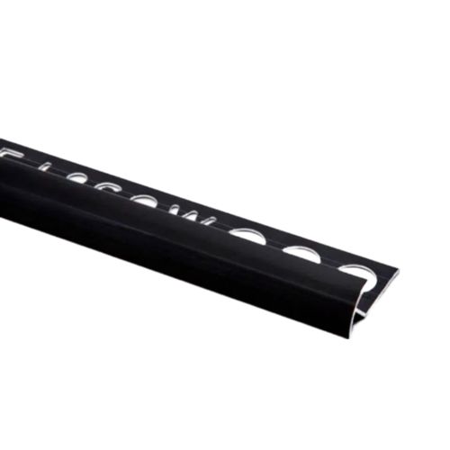 Guardacanto de Aluminio Anodizado Moldumet 12mm Negro