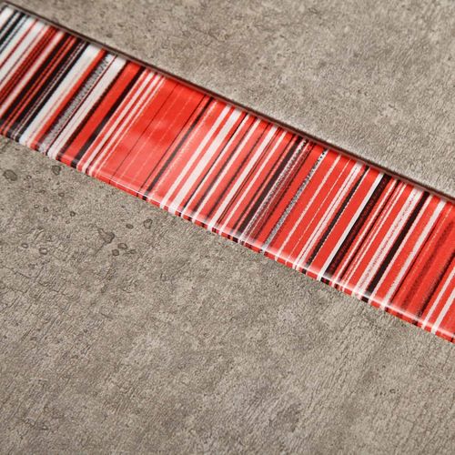 Guarda Acuarela Selecto Frisos Rojo 4.95x29.7