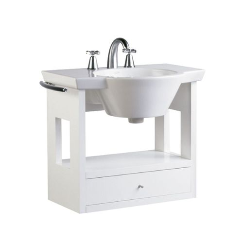 Mueble Vanitory de Colgar 65cm Ferrum Marina 1 Cajón X6HC Blanco