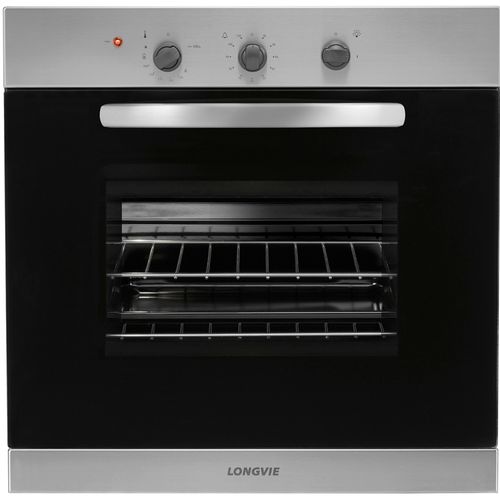 Horno a Gas Longvie con Válvula de Seg Acero y Negro H1500XF