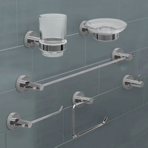 Porta Cepillo Vasser Alizé Cromo