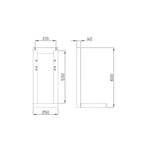 Soporte Ferrum para Inodoro y Bidet de Colgar