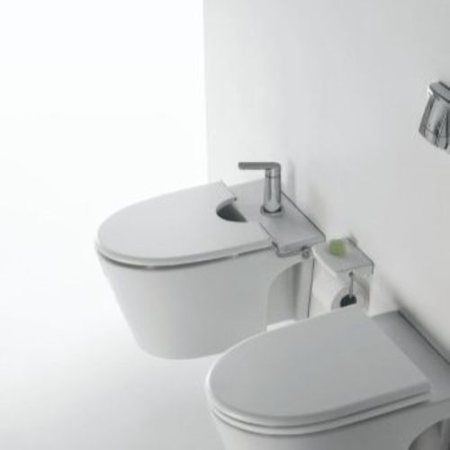 Bidet de Colgar 1 Agujero Ferrum Marina BHP1J Blanco