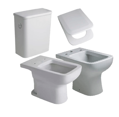 Juego de Baño Ferrum Trento 3 Piezas con Asiento