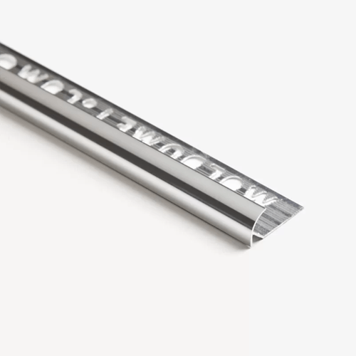 Guardacanto de Aluminio Anodizado Moldumet 9mm Cromo Brillante