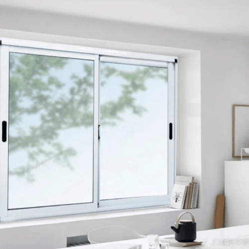 Ventana Corrediza de Aluminio Moderna Nexo con Vidrio Entero Ancho 150 Blanca