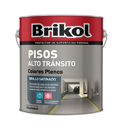 Impermeabilizante para Pisos Alto Tránsito Brikol Blanco 4 lts