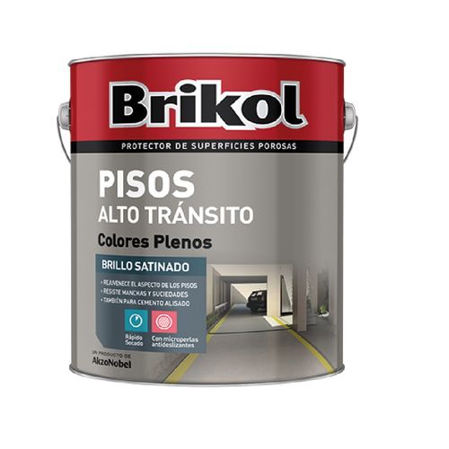 Impermeabilizante para Pisos Alto Tránsito Brikol Gris 1 lts