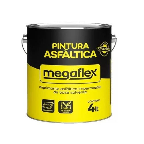 Pintura Asfáltica Megaflex x 4 Litros