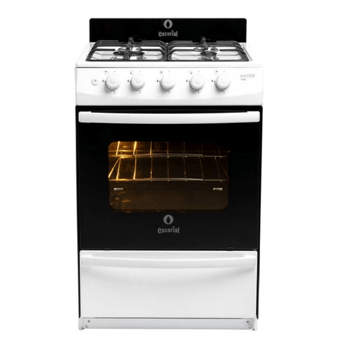 Cocina Multigas 4 Hornallas Escorial Master Style Blanca