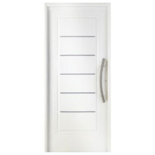 Puerta Semipremium Nexo 1 Tablero Machimbrado 85x205 Blanca Derecha