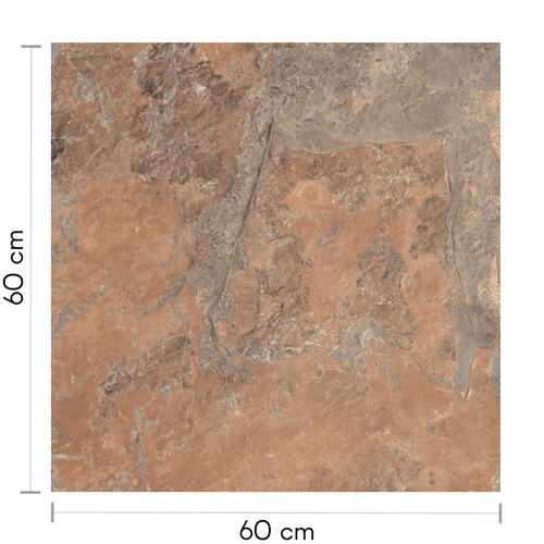 Porcelanato Cerro Negro Cn 1º Oxido Oscuro 60x60