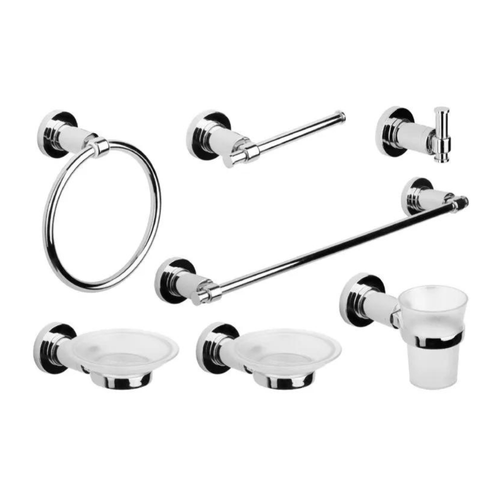 Set de Accesorios para Baño Estalgrif Tauro 8 piezas Cromo