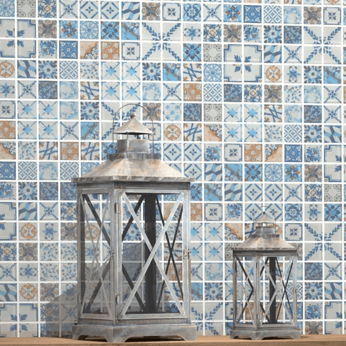 Malla Acuarela Lisboa Azul 28.5x28.5