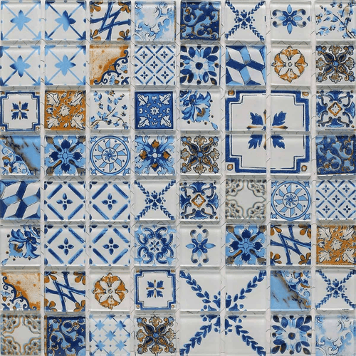 Malla Acuarela Lisboa Azul 28.5x28.5