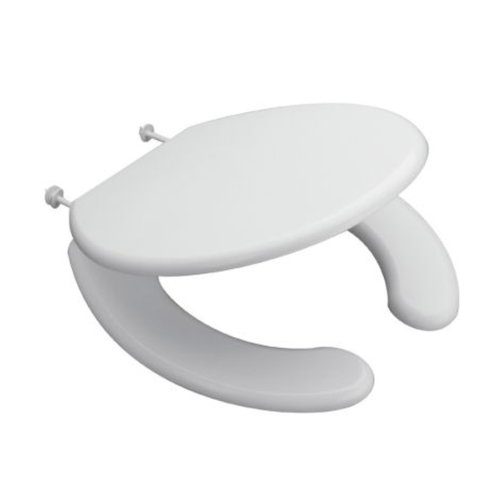 Tapa Asiento de Inodoro Ferrum Espacio Andina TTE4X Madera Blanco Herraje de Plástico