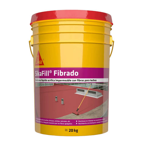 Membrana Líquida SikaFill Fibrado para Techos 20Kg Blanco