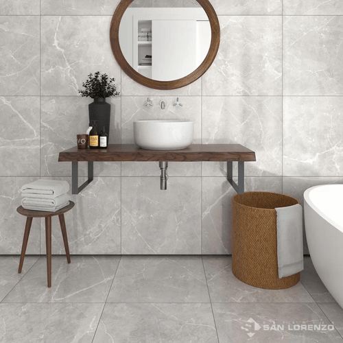 Porcelanato San Lorenzo Marmol Suria Silver 1ra 57.7x57.7 Fit