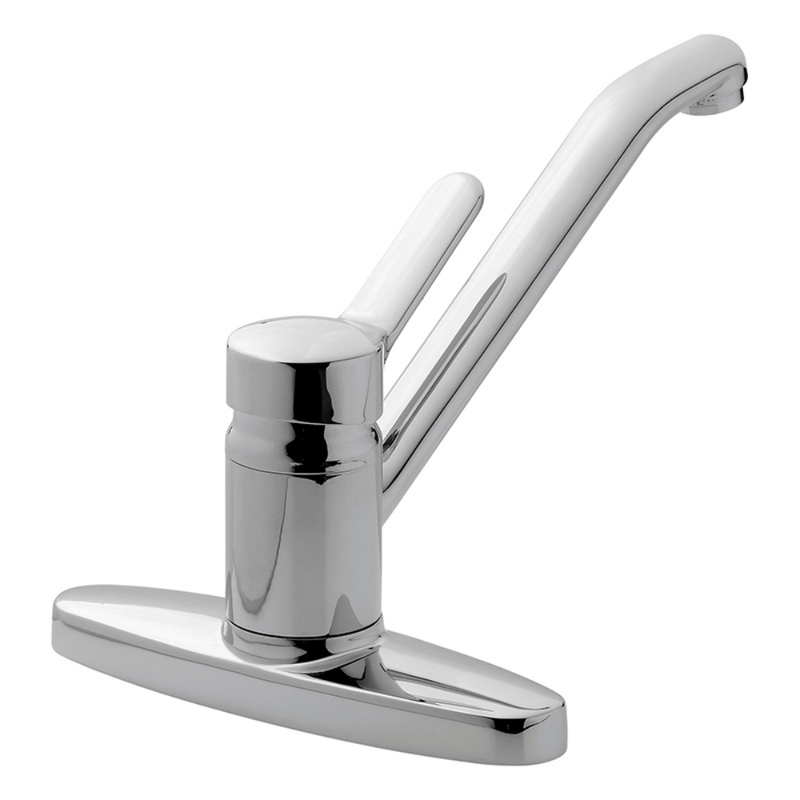 Griferia Monocomando FV Swing para Cocina de Mesada con Pico Movil de Dos Agujeros Supermat