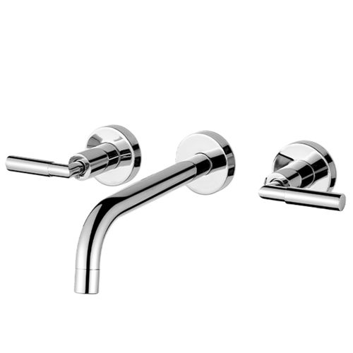 Grifería Vasser De Lavatorio Para Pared Cyrano Lever Cromo