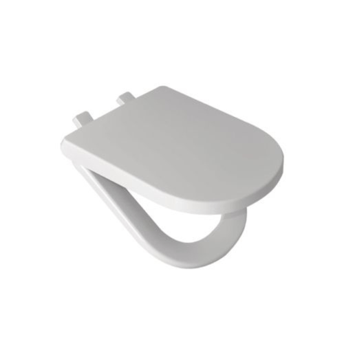 Tapa Asiento Inodoro Bari Plástico Ferrum TKWP/B Herraje Nylon Blanco