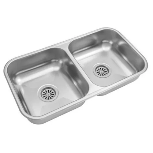 Pileta Doble de Acero 430 Johnson para Cocina CC37