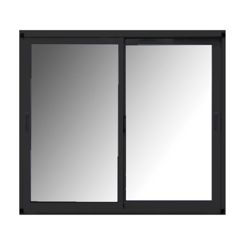 Ventana Corrediza Aluminio Moderna Nexo con Vidrio Entero 150x200 Negra W1085