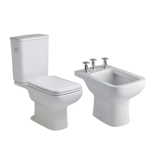 Combo Ferrum Trento Inodoro, Depósito y Bidet 3 Agujeros