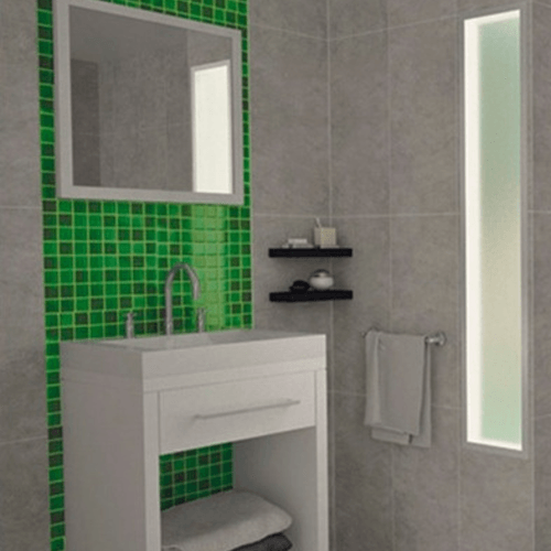 Malla Acuarela Frappé Kiwi 28.4x28.4