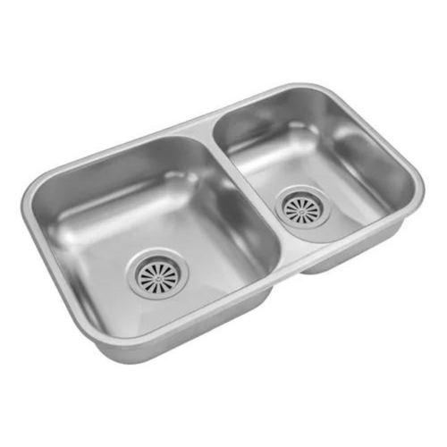 Pileta Doble de Acero 430 Johnson para Cocina RR37