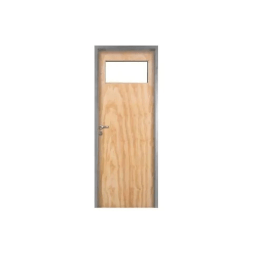 Puerta Indoors Modelo Cedrillo Marco de Chapa 70x200 Izquierda