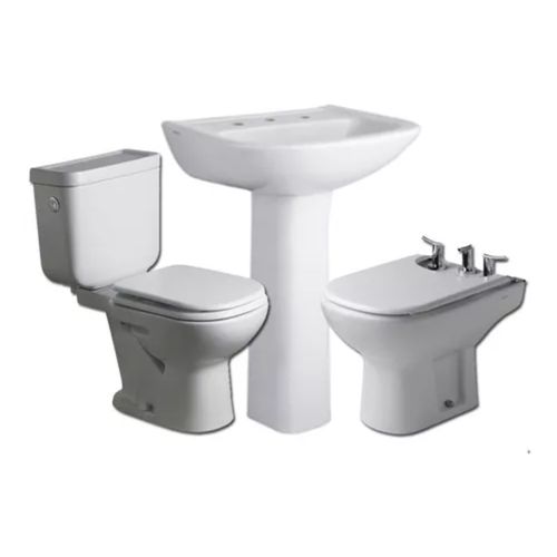Juego de Baño Completo Ferrum Bari con Depósito y Asiento