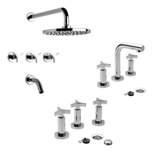 Combo Grifería de Baño FV Triades Ducha, Bidet y Lavatorio