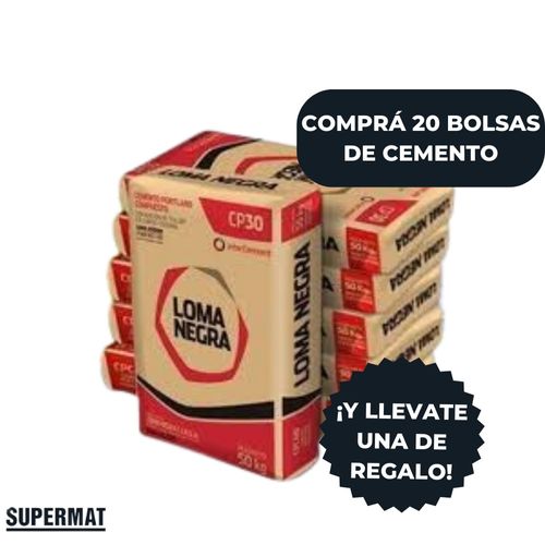 Combo 20 bolsas de cemento + 1 de regalo Web