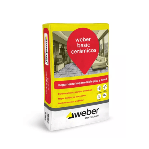 Adhesivo Weber Basic Cerámicos x 25 Kg