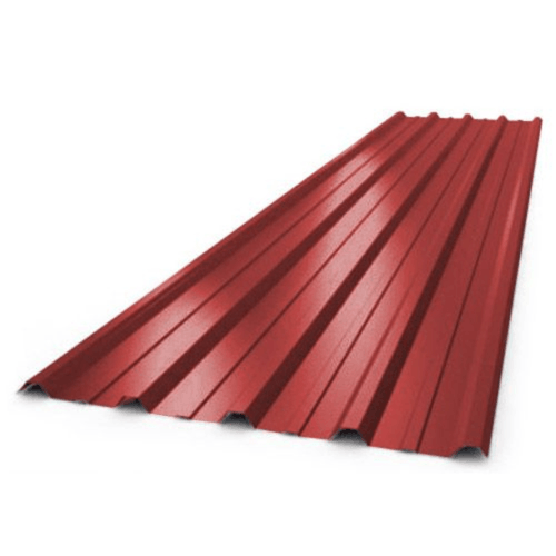 Chapa Trapezoidal Cincalum Roja Nº 25 1.10 X 3 Mts