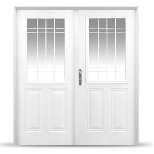 Porton 2 Hojas Barmetal Blanco 160x200 M710