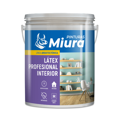 Latex Interior Miura Profesional Blanco 4 L