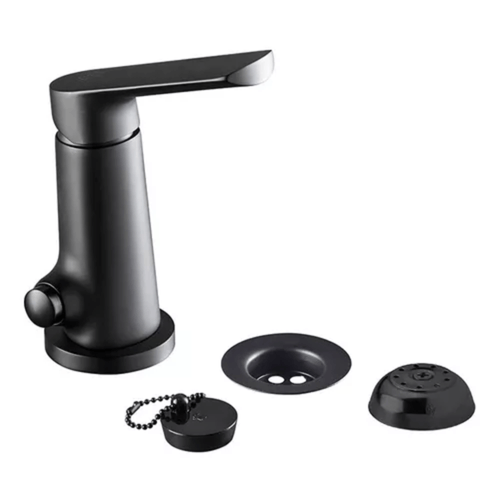 Grifería Monocomando FV Aromo para Ducha y Bañera con Transferencia Automática de Exterior Negro Mate